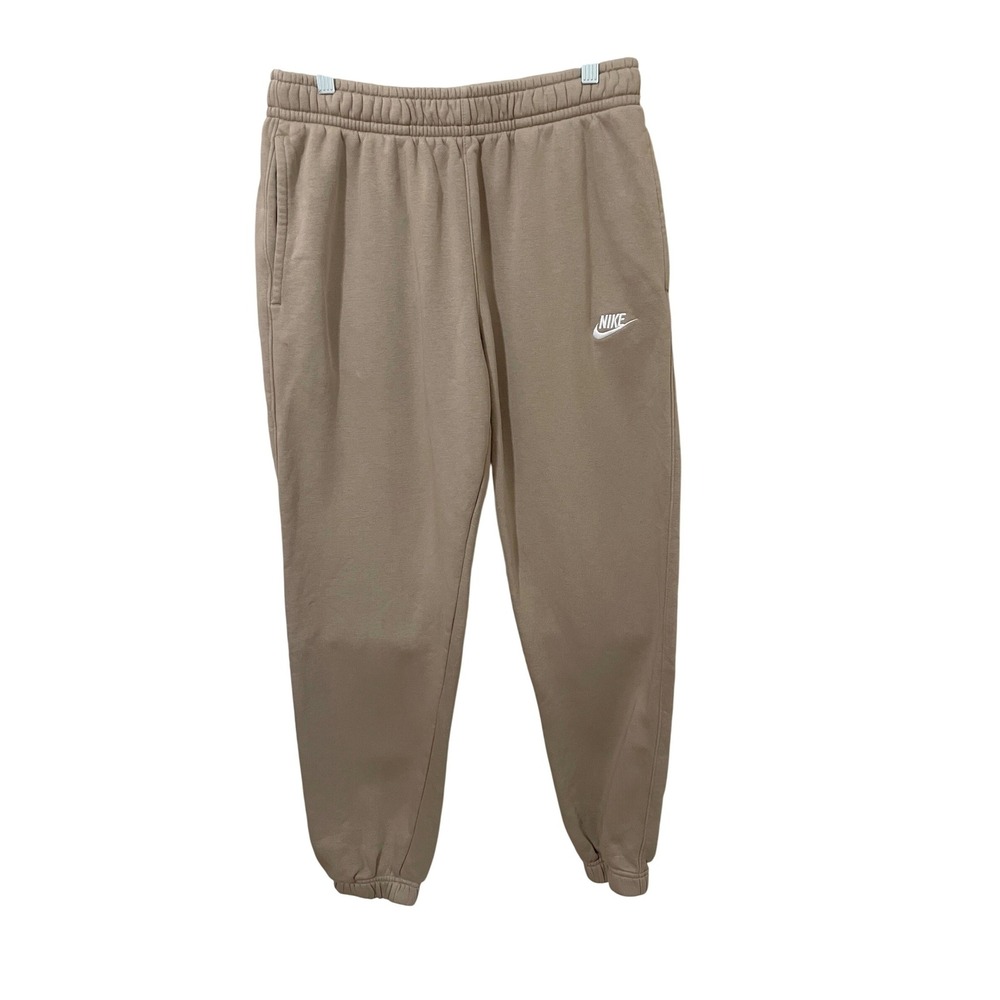 Nike Sportswear Club Fleece Jogger Sweatpants Khaki Tan Size M